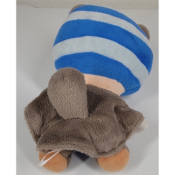 Nintendo Mario Official 9" Sanei FLYING‎ SQUIRREL BLUE TOAD Plush Toy Japan 2012 - Picture 6 of 10
